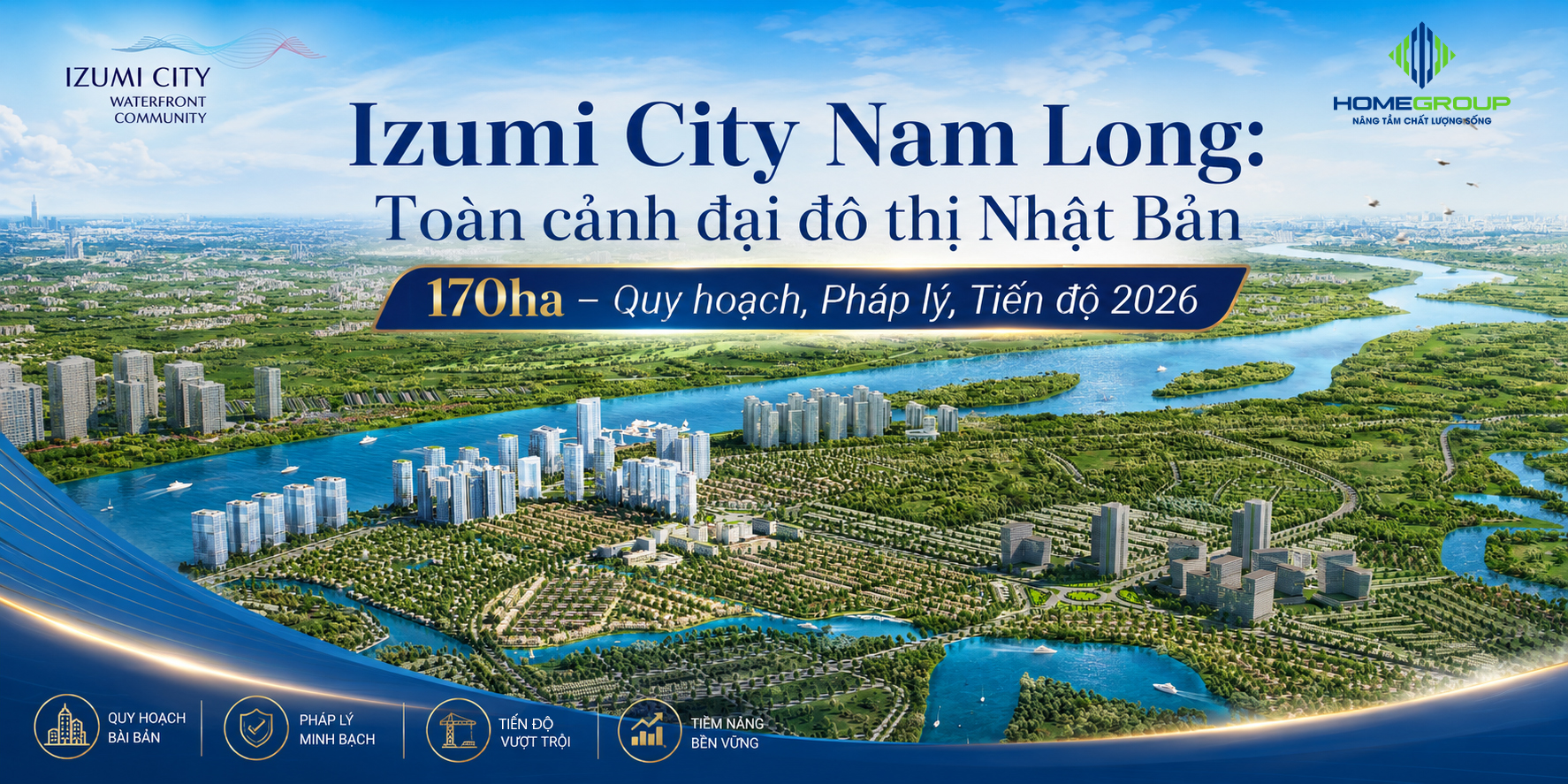 Izumi City Nam Long: Toàn Cảnh Đại Đô Thị Nhật Bản 170ha