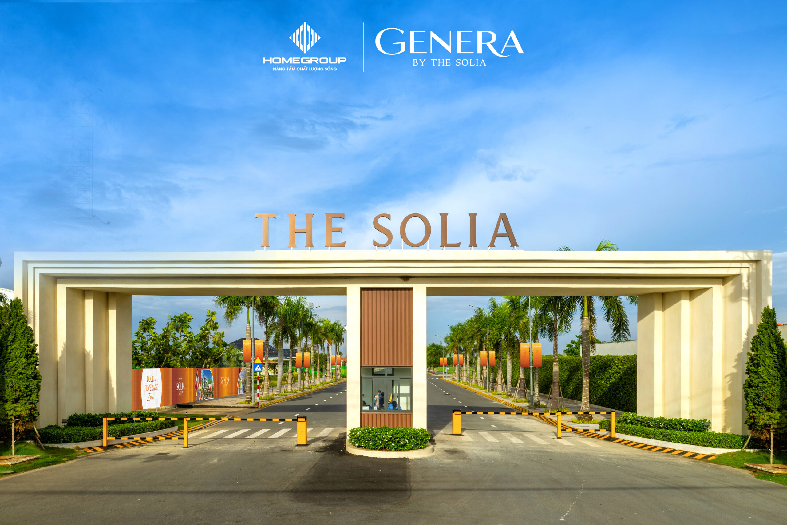 Cổng chào vị trí Genera by the Solia