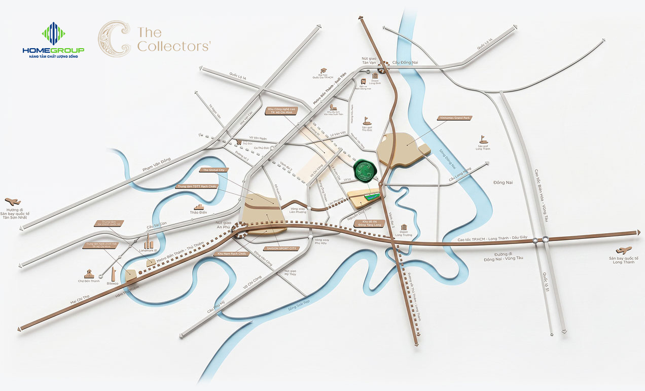 Vị trí dinh thự The Collectors