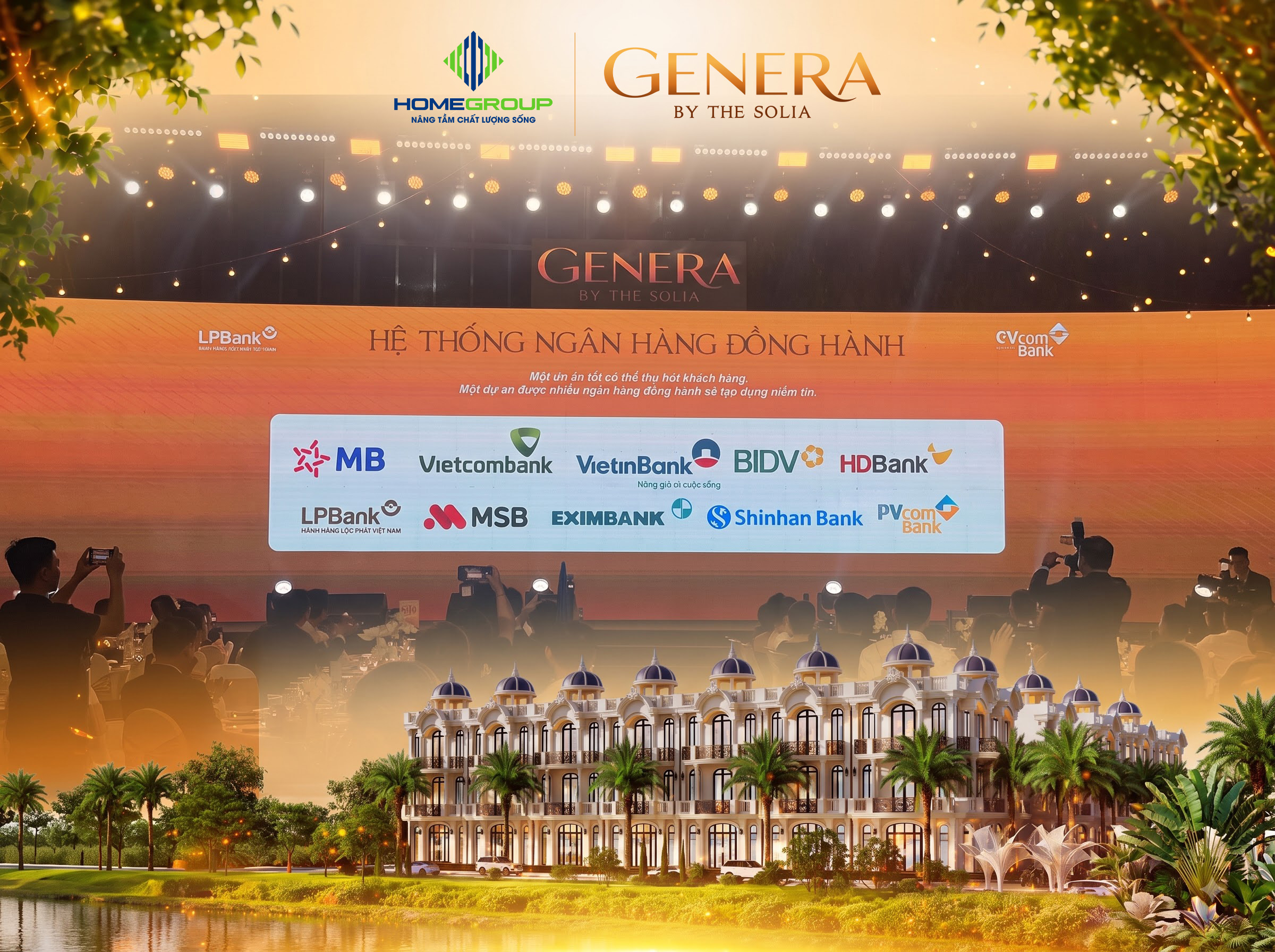 Ngân hàng đồng hành dự án Genera by The Solia